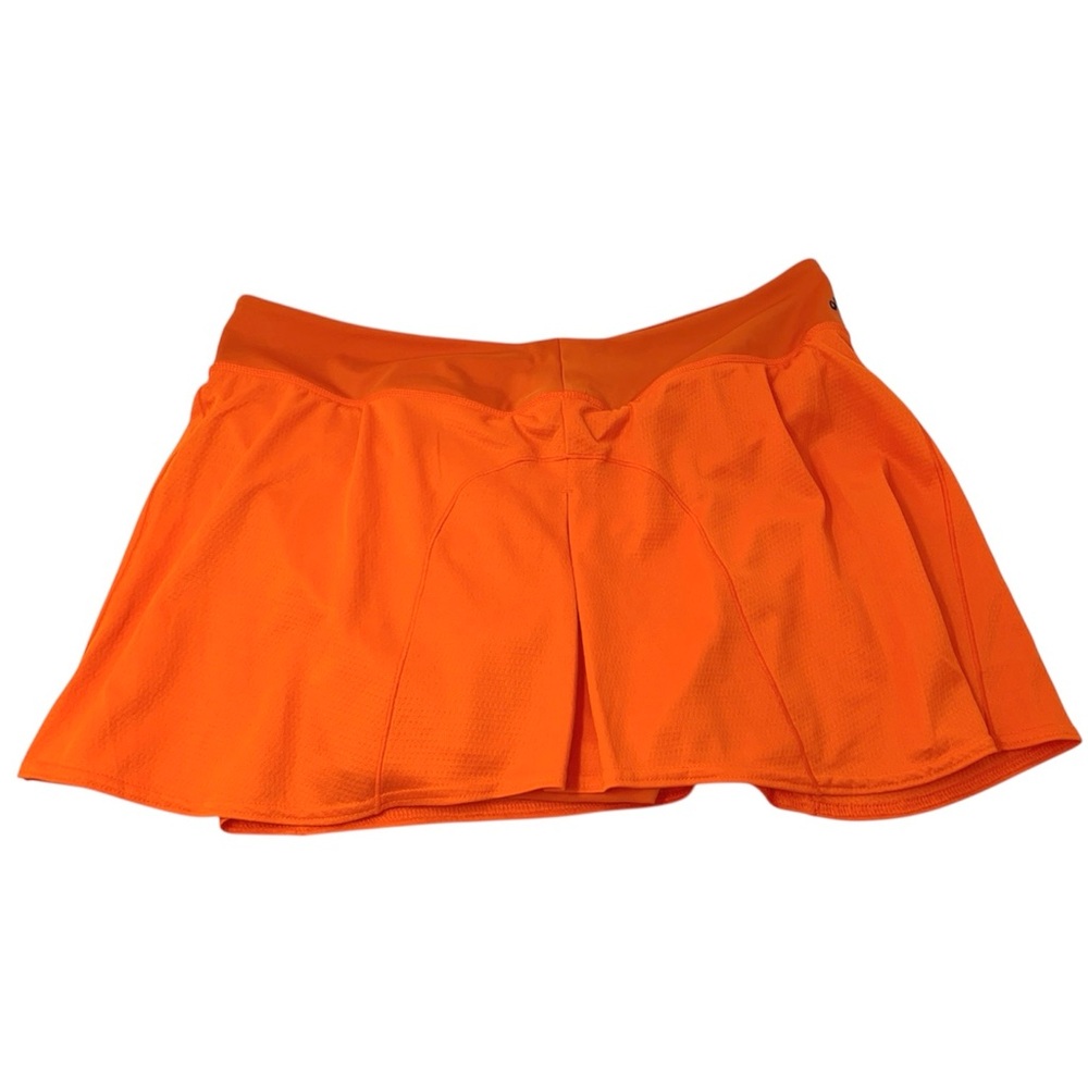 Adidas ClimaCool Tennis Match Skirt Orange Skort Athletic Shorts Women’s size XL - Picture 7 of 13